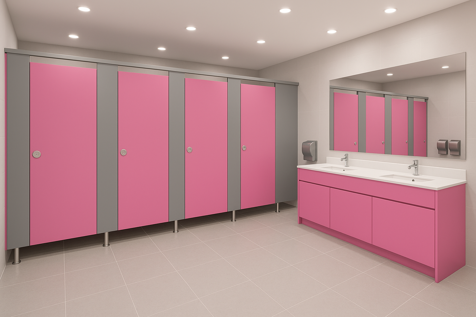 Toilet cubicle door